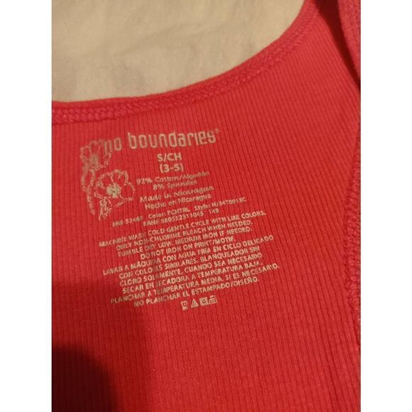 "No Boundaries" brand Tank Top - Size: S/CH 3/5 (0565) - Picture 4 of 6
